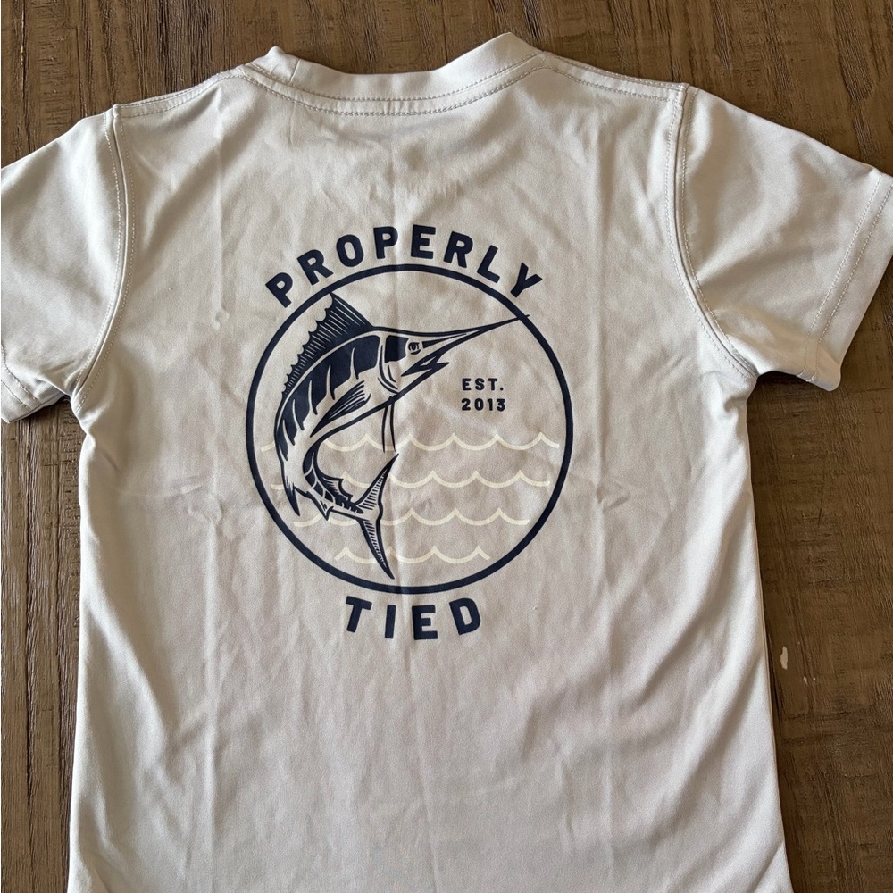 Properly Tied Kids Short Sleeve Tee - Cream